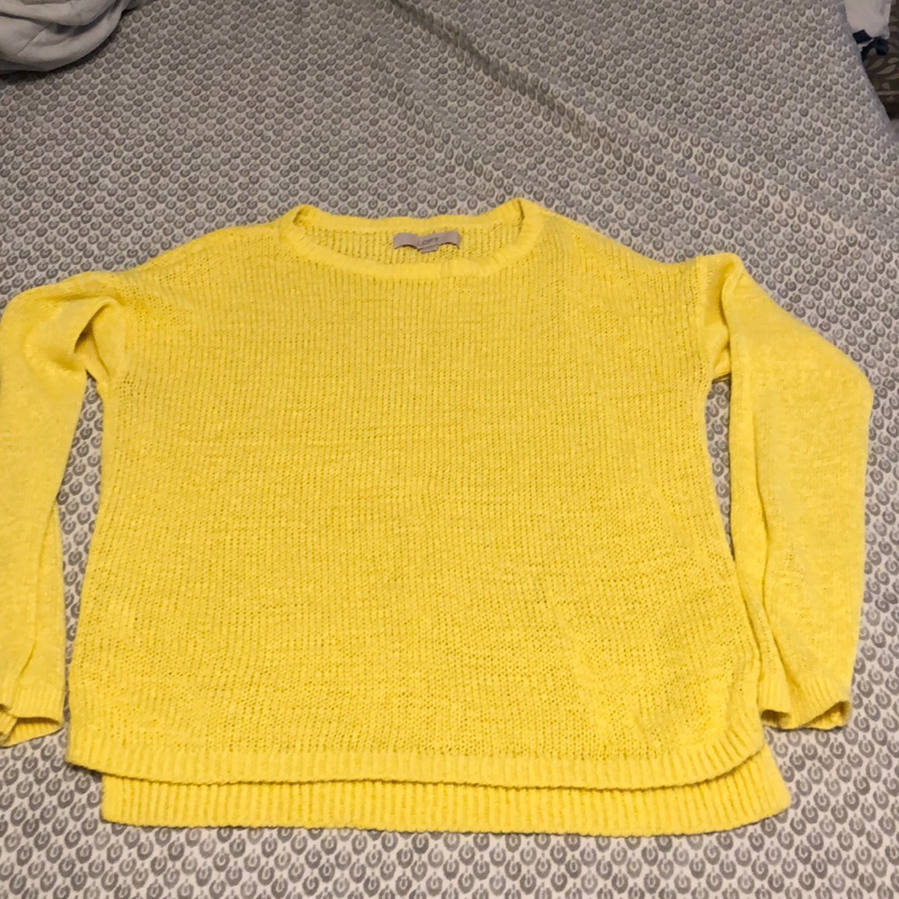 Loft medium yellow sweater